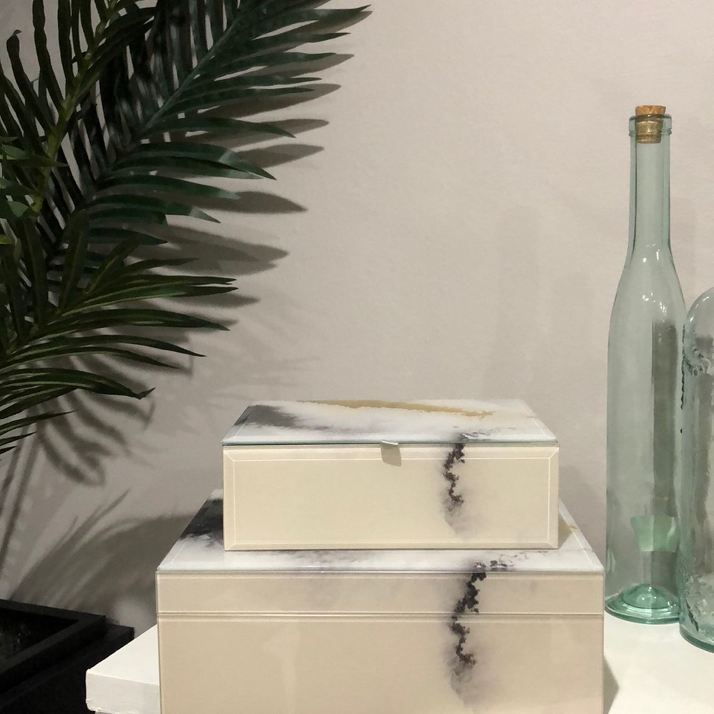 Tahari Home Glass Storage Organizer
